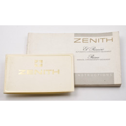 Instruction manual ZENITH El Primero