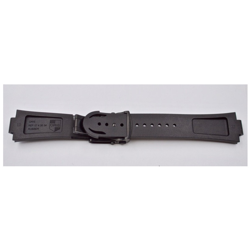 ORIS Black rubber strap ref 07 4 26 34