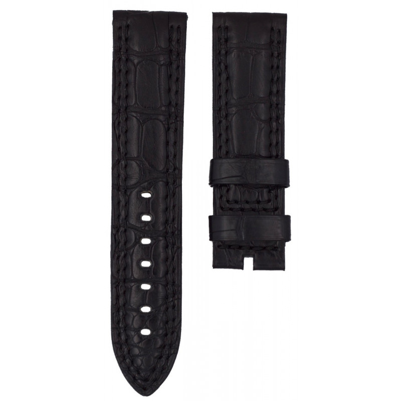 Bracelet crocodile noir JAEGER LECOULTRE pour Master Compressor DIVER 23mm