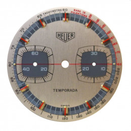 Cadran de chronographe HEUER Temporada ancien - 31,42mm
