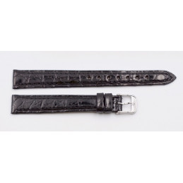 Longines crocodile strap with steel buckle 12mm