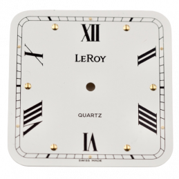 Leroy quartz desk clock dial