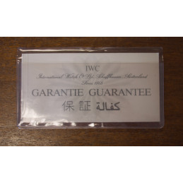 Certificat de garantie IWC