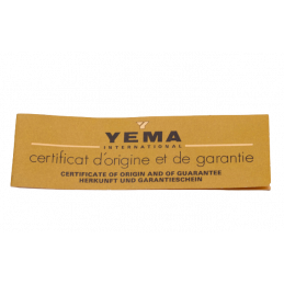Yema Certificate of origin...