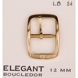 boucle plaquée or Omega 12 mm