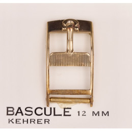 boucle plaquée or Omega 12 mm