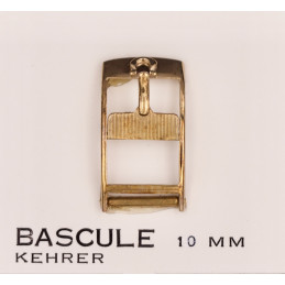 boucle plaquée or Omega 10 mm