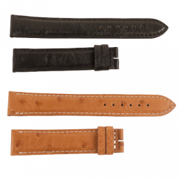 Ostrich strap  16/17 mm for...