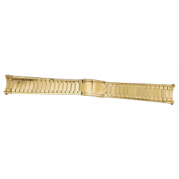 Steel and golden strap 18 mm