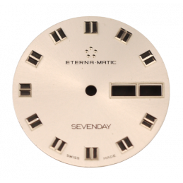 Eterna-Matic Sevenday dial...