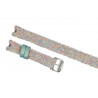 Baume & Mercier Linea double wrap strap pearls and leather