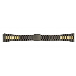 18 mm steel and golden strap