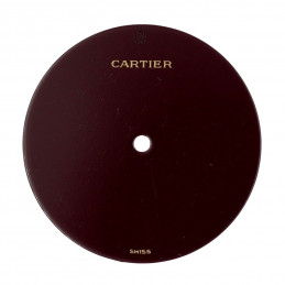 Cadran Cartier bordeaux