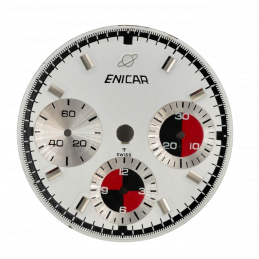 ENICAR chronograph dial
