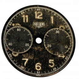 Heuer vintage chronograph dial
