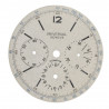Cadran de chronographe UNIVERSAL GENEVE COMPAX - Blanc 3 compteurs