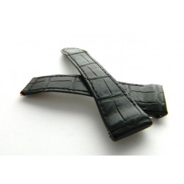 bracelet BOUCHERON croco noir  22mm