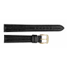 Omega leather strap 14 /12 mm with golden buckle