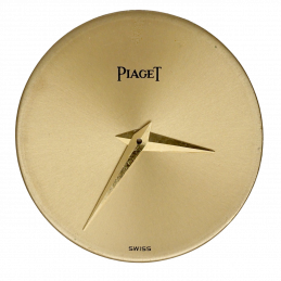 Piaget dial with gold hands