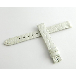 Bracelet crocodile blanc JAEGER LECOULTRE 10mm