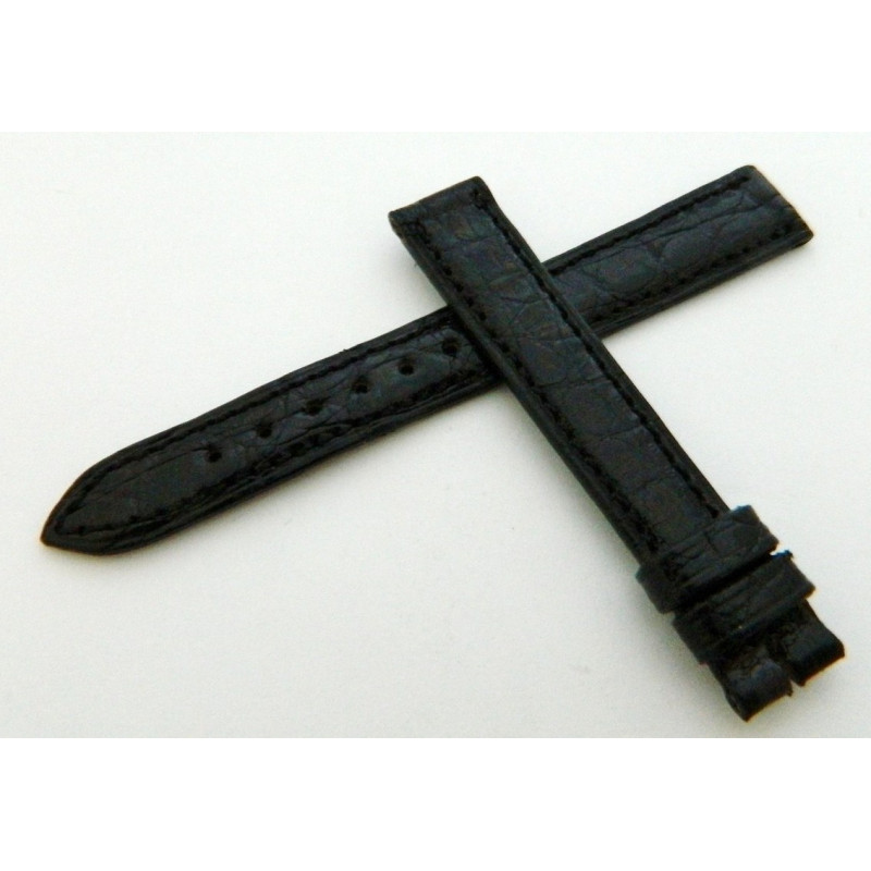 Bracelet crocodile noir JAEGER LECOULTRE 13mm