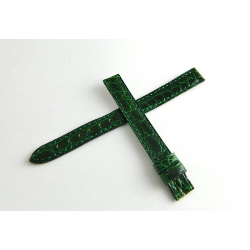 Bracelet crocodile vert brillant CARTIER 10mm