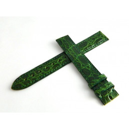 Bracelet crocodile vert CARTIER 16mm
