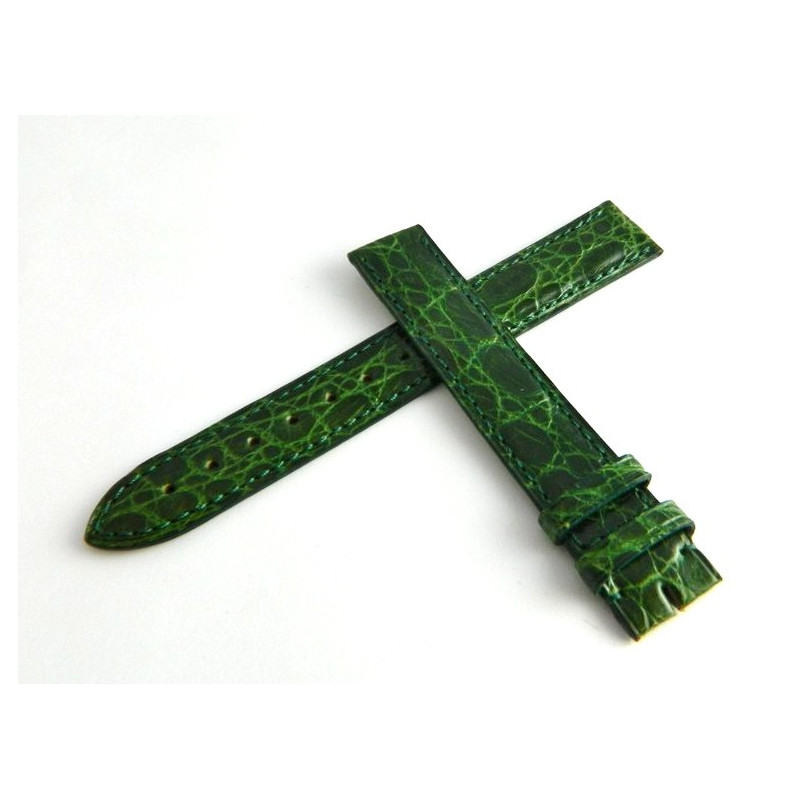 Bracelet crocodile vert CARTIER 16mm