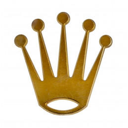 Rolex golden brass logo