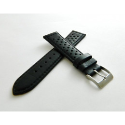 Bracelet nubuc noir 20mm