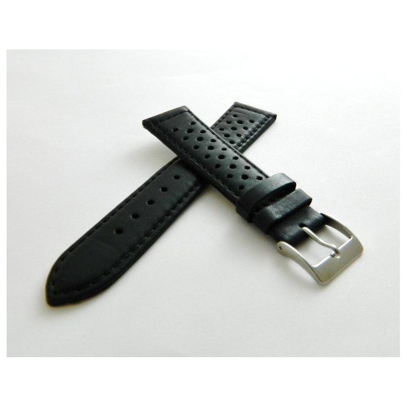 Bracelet nubuc noir 20mm