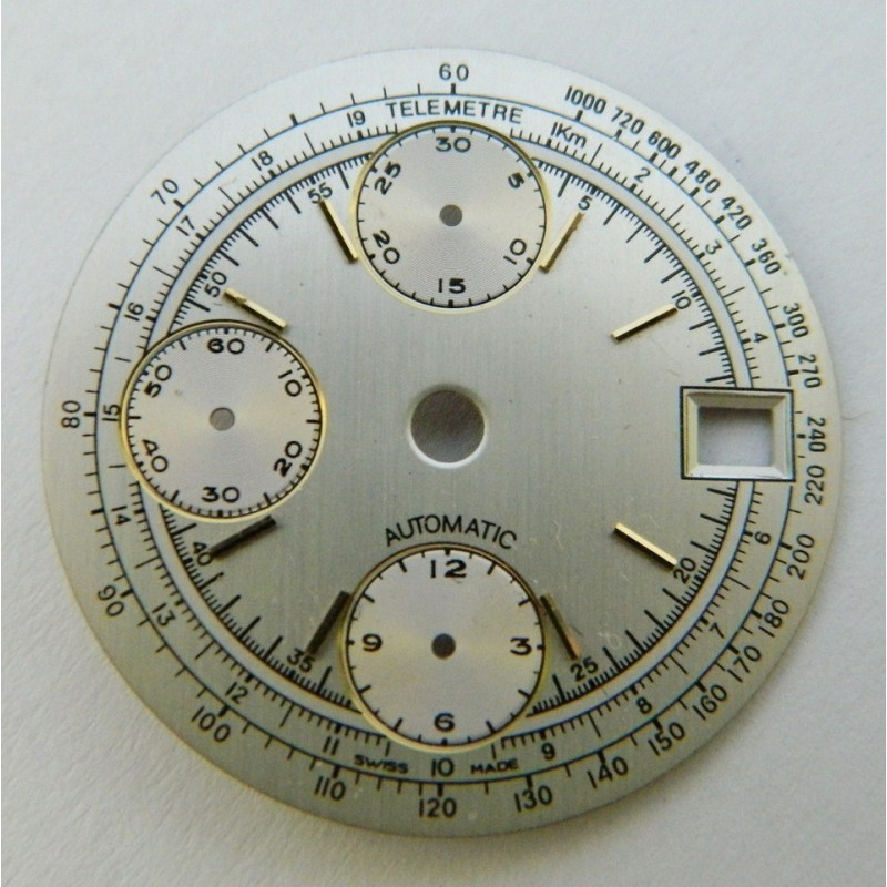 Cadran blanc pour chronographe Valjoux 7750 - 29.50mm