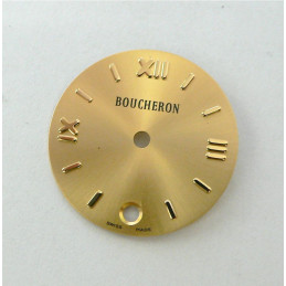 cadran Boucheron SOLIS champagne rond avec dateur - 20mm