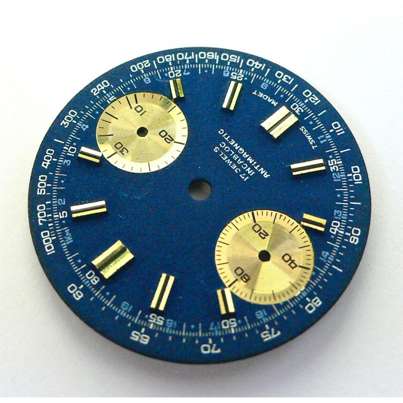 Cadran chronographe générique - diamètre 30 mm pour valjoux 7733